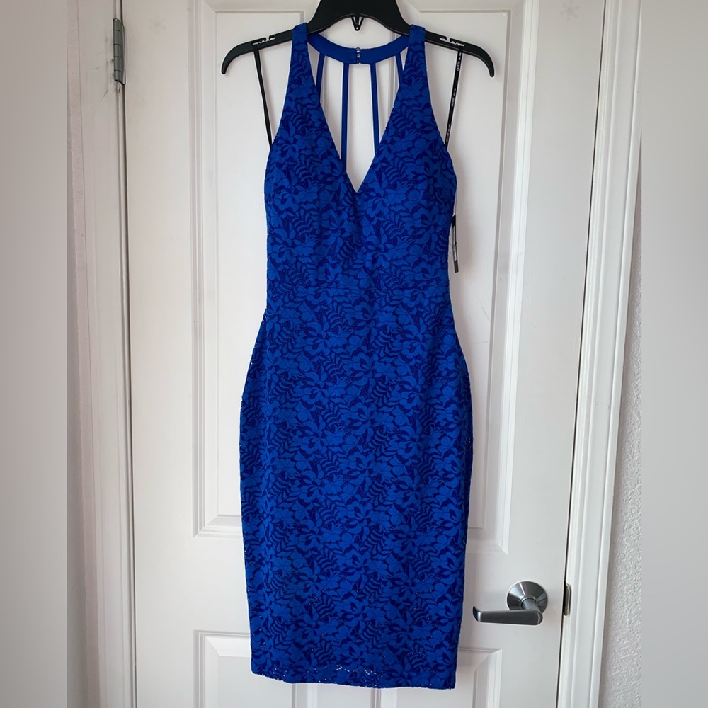 NWT Guess Sleeveless Open-Back Mini Dress